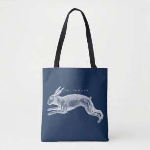 Bolso De Tela La historia natural antigua es el arte de la liebr