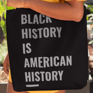 Bolso De Tela La Historia Negra Es Historia Estadounidense - Emp