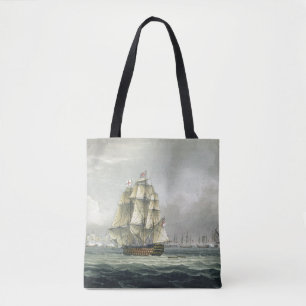 Bolso De Tela La HMS Victory que navegaba para la línea frances