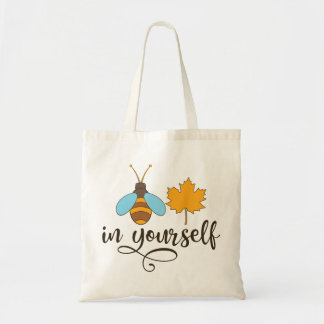 Bolso De Tela La hoja de abeja en ti mismo