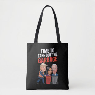 Bolso De Tela La hora de Trump para sacar la basura