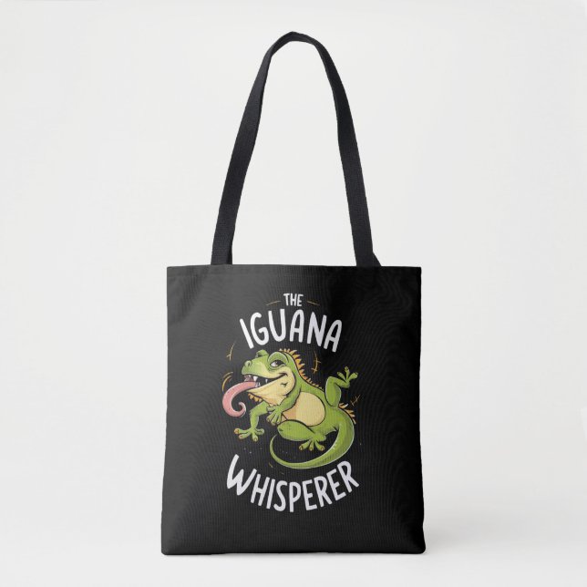 BOLSO DE TELA LA IGUANA WHISPERER (Anverso)