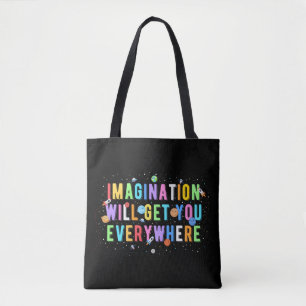 Bolso De Tela La Imaginación Te Llevará A Todas Partes