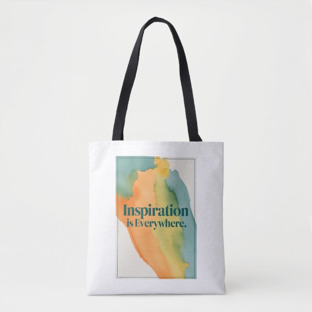 Bolso De Tela La inspiración está por todas partes (Anverso)