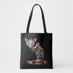 Bolso De Tela La jirafa derretida Diseño de arte surrealista div
