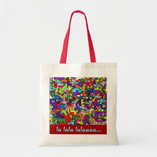 Bolso De Tela la lala lalaaaa… (Frente)