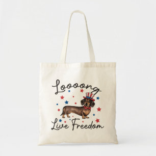Bolso De Tela La larga vida de la libertad Doxie Tote Bag
