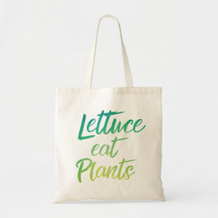 Bolso De Tela La lechuga come humor del vegetariano y del vegano