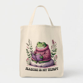 Bolso De Tela La lectura de Froggy es mi terapia