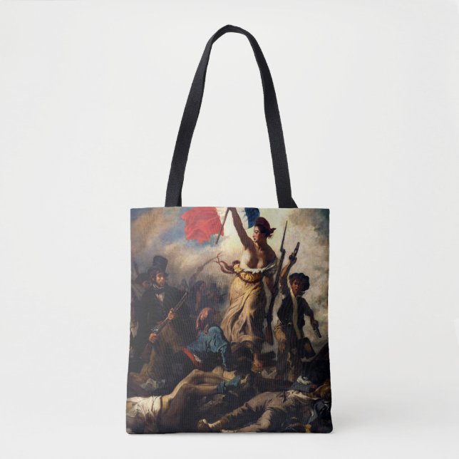 Bolso De Tela La libertad como líder del pueblo, Eugene Delacroi (Anverso)