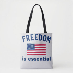 Bolso De Tela La libertad es un Tote esencial