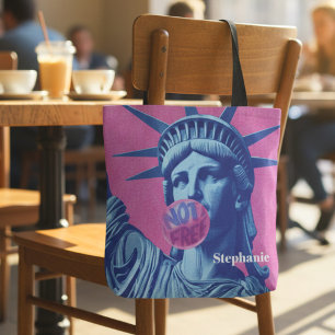Bolso De Tela La libertad no es estatua pop retro libre