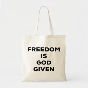 Bolso De Tela La libertad se da a Dios