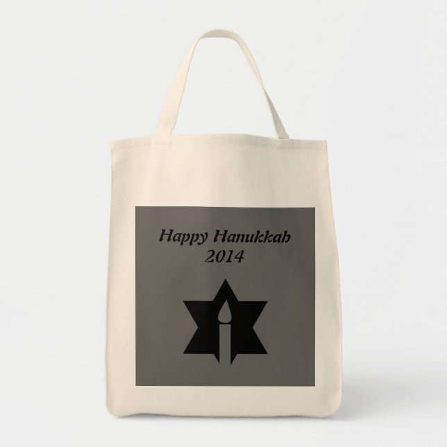 Bolso De Tela La llama y la estrella - (Frente)