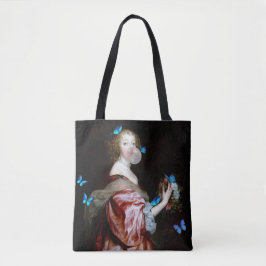 Bolso De Tela La llegada inesperada de mariposas azules