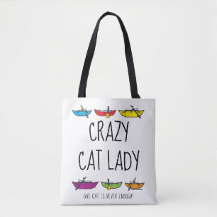 Bolso De Tela La loca dama de gato Rafters