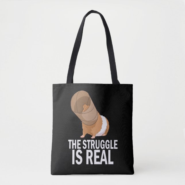 Bolso De Tela La lucha es un verdadero regalo divertido cerdo gu (Anverso)