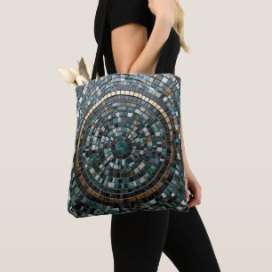 Bolso De Tela La lujosa muralla de mosaico circular