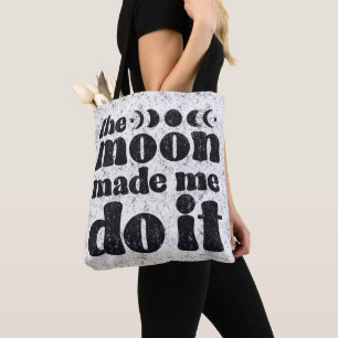 Bolso De Tela La luna hizo que lo hace