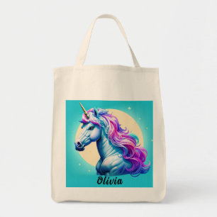 Bolso De Tela La luz de la luna de unicornio del personalizable: