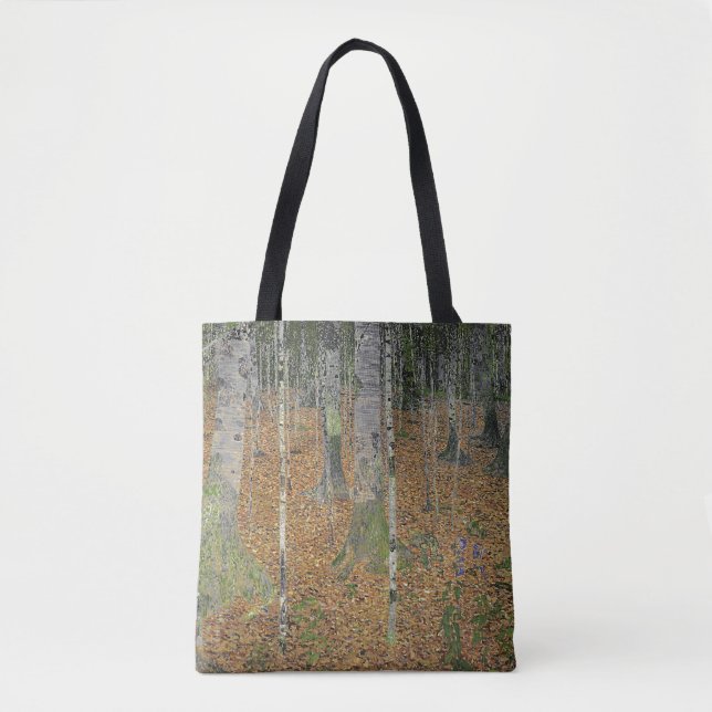 Bolso De Tela La madera de abedul de Gustavo Klimt (Anverso)