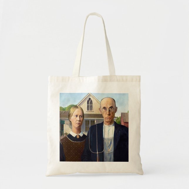 Bolso De Tela La madera de la Subvención de la Pintura Gótica cl (Frente)