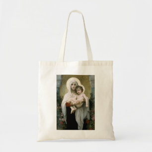 Bolso De Tela La Madonna de los Rosas de Bouguereau (1903) Tote