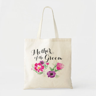 Bolso De Tela La madre de la acuarela del novio florece el tote