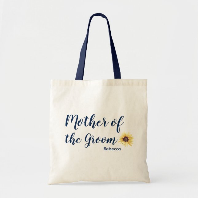 Bolso De Tela La madre del girasol ruso personalizado del crecim (Frente)