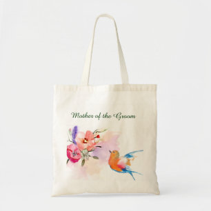 Bolso De Tela La madre del jardín de flores del tote del novio