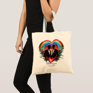Bolso De Tela La magia del momento: elegantes siluetas gays