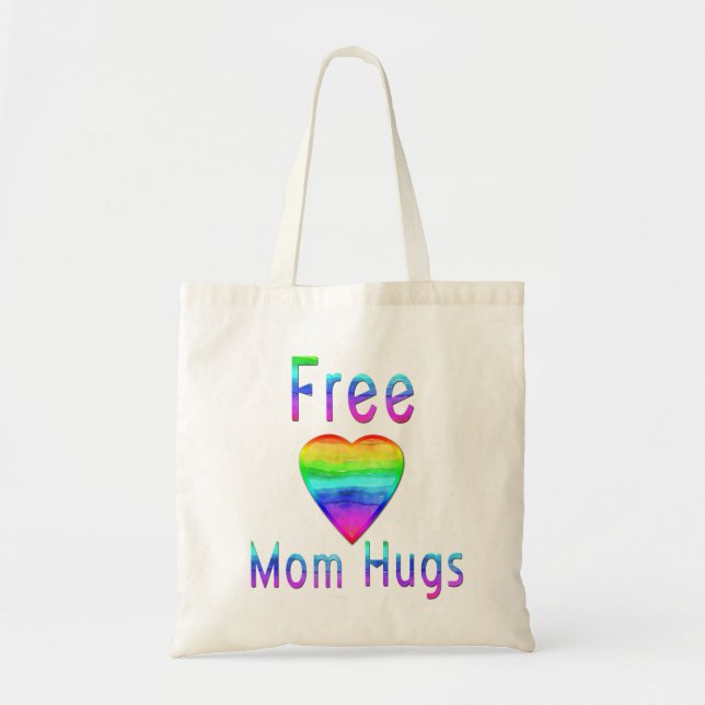 Bolso De Tela La mamá libre abraza la ayuda de LGBTQ (Frente)