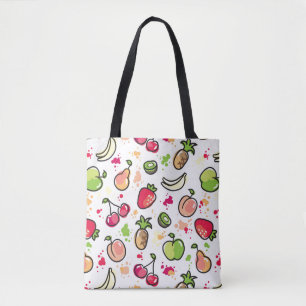 Bolso De Tela la mano dibujada da fruto modelo