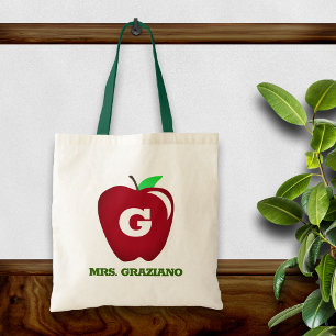 Bolso De Tela La Manzana Roja del profesor