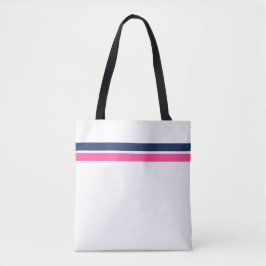 Bolso De Tela La Marina Gemela Esporádica Pink Top Carreras Stri