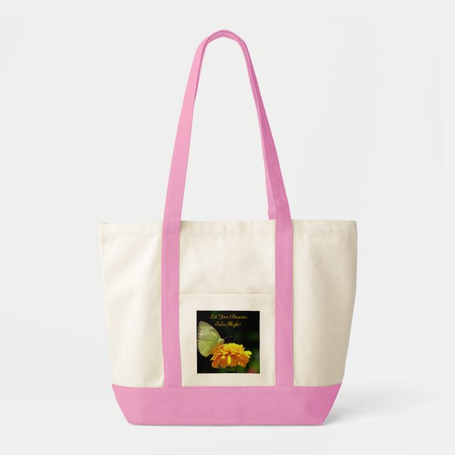 Bolso De Tela La mariposa "soña" el tote del impulso (Frente)