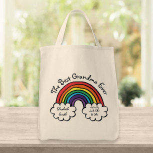Bolso De Tela La Mejor Abuela Abuelita del Arcoíris