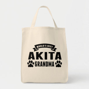 Bolso De Tela La mejor abuela de Akita del mundo