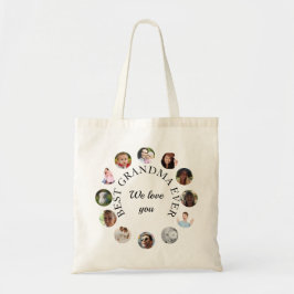 Bolso De Tela La mejor abuela del collage de fotos