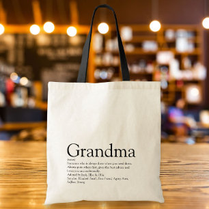 Bolso De Tela La mejor abuela del mundo, definición de abuela