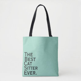 Bolso De Tela La Mejor Cuidadora de Gatos de Todas.