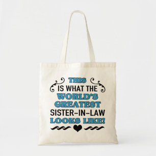 Bolso De Tela La mejor cuñada del mundo