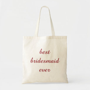 Bolso De Tela La mejor dama de honor personalizada de la histori