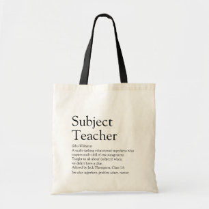 Bolso De Tela La mejor definición de profesor del mundo