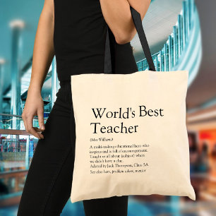 Bolso De Tela La mejor definición de profesor del mundo personal
