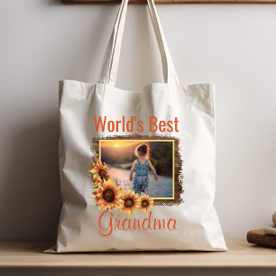 Bolso De Tela La mejor foto de la abuela del mundo
