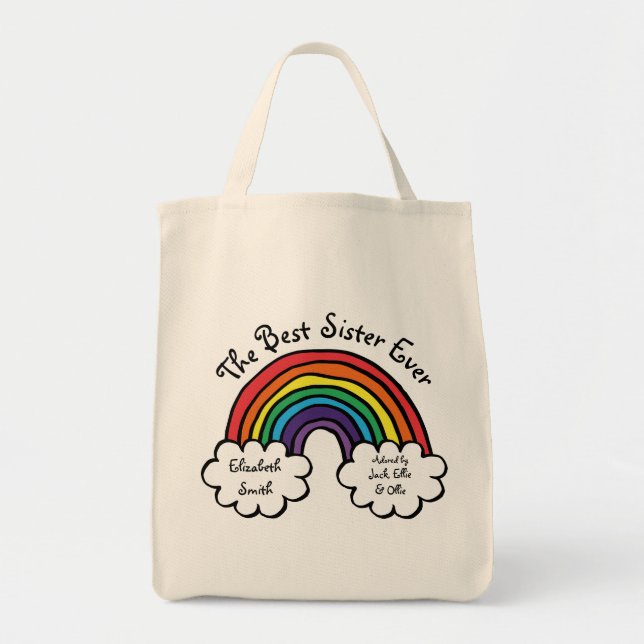 Bolso De Tela La mejor hermana del arcoiris (Frente)