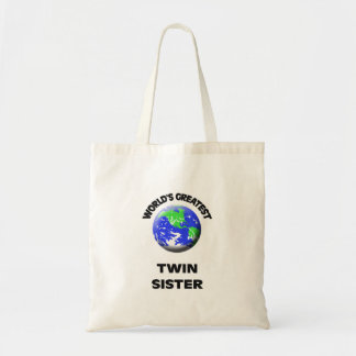 Bolso De Tela La mejor hermana gemela del mundo