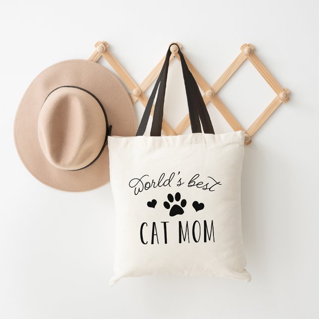 Bolso De Tela La mejor madre del gato del mundo (Subido por el creador)