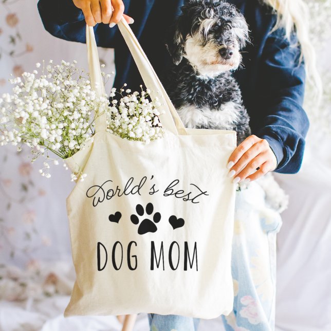 Bolso De Tela La mejor madre del perro del mundo (Subido por el creador)